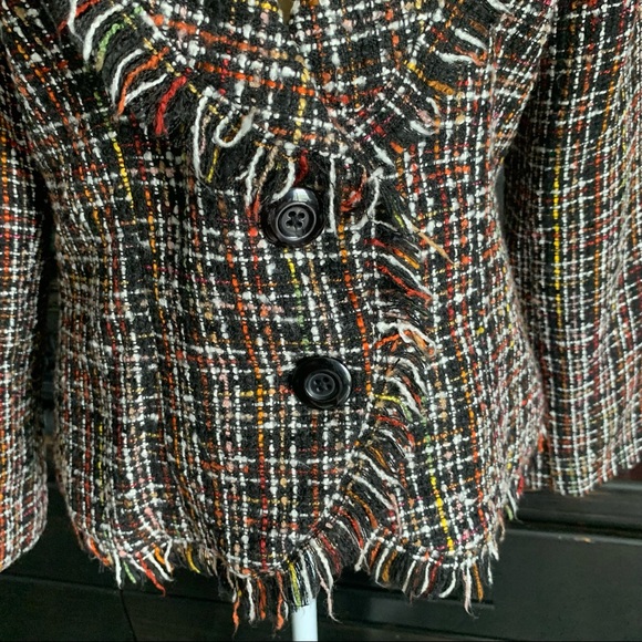 ROBERT LOUIS MULTICOLORED CONFETTI TWEED JACKET/BLAZER SIZE L - Picture 8 of 14